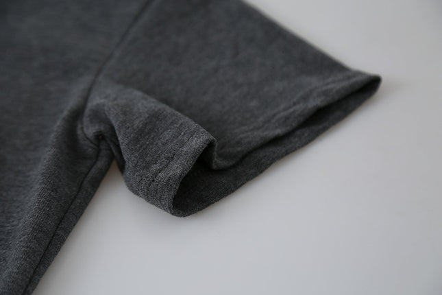 Comfy Cloud-Fleece Print Crew-Neck Short-Sleeve Tee
