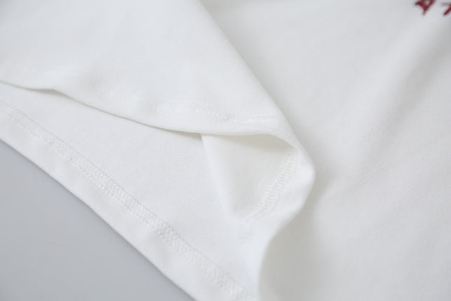 Comfy Cloud-Fleece Print Crew-Neck Short-Sleeve Tee