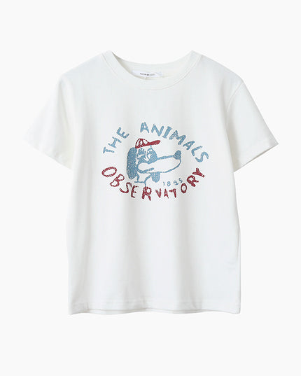 Comfy Cloud-Fleece Print Crew-Neck Short-Sleeve Tee