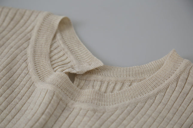 Hollow Cross-Back Sleeveless Knit Tank