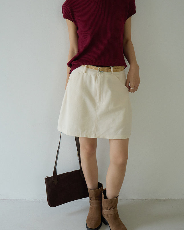 Hollow Cross-Back Sleeveless Knit Tank