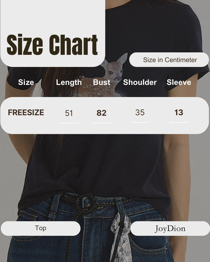 Deer Print Regular-Shoulder Slimming Short-Sleeve Tee