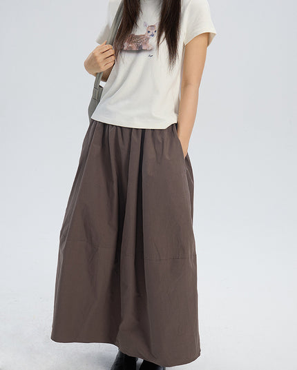 Deer Print Regular-Shoulder Slimming Short-Sleeve Tee