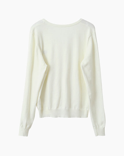 Elegant V-Neck Lightweight Cardigan