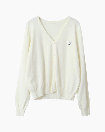 Elegant V-Neck Lightweight Cardigan