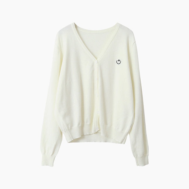 Elegant V-Neck Lightweight Cardigan