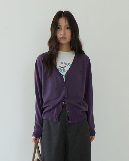 Elegant V-Neck Lightweight Cardigan