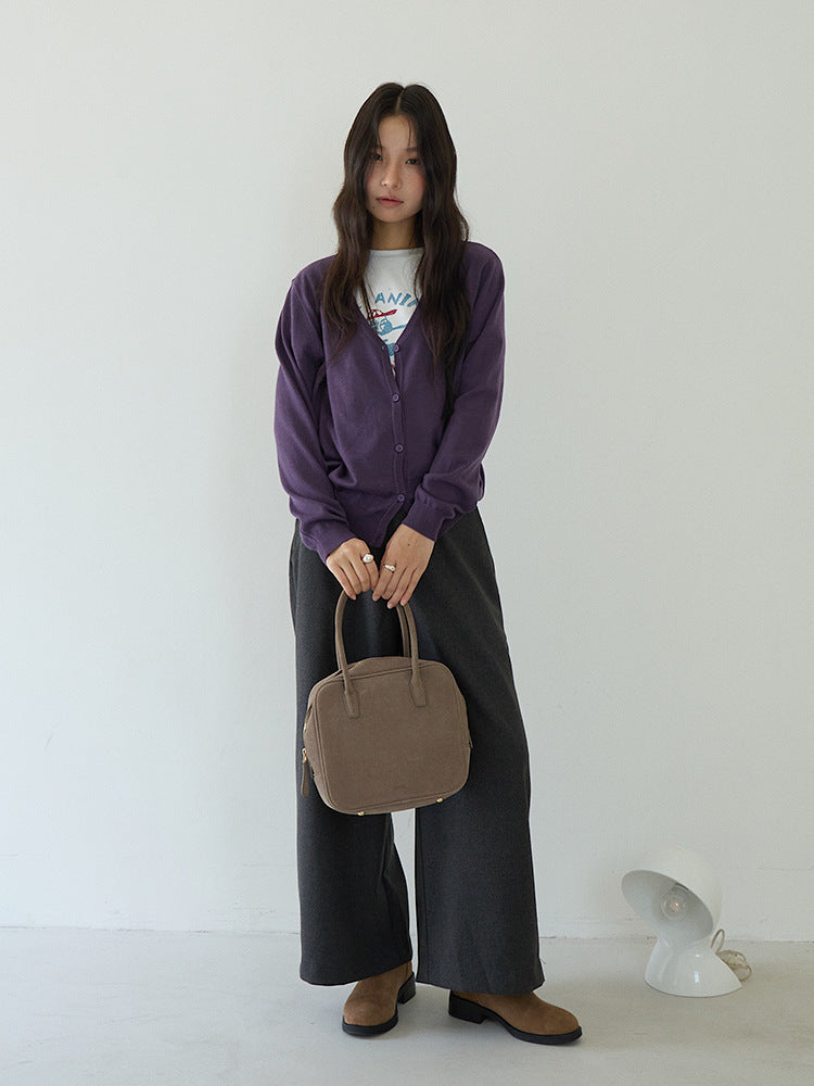Elegant V-Neck Lightweight Cardigan
