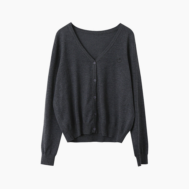 Elegant V-Neck Lightweight Cardigan