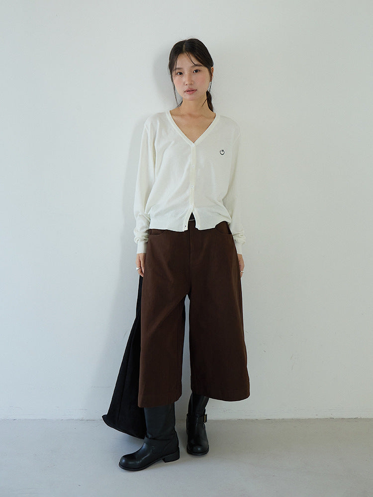 Elegant V-Neck Lightweight Cardigan