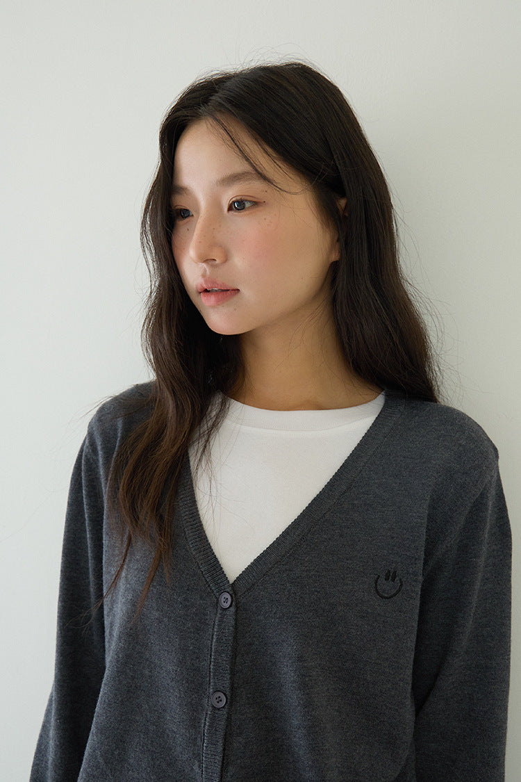 Elegant V-Neck Lightweight Cardigan