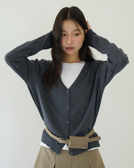 Elegant V-Neck Lightweight Cardigan