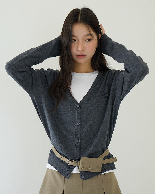 Elegant V-Neck Lightweight Cardigan