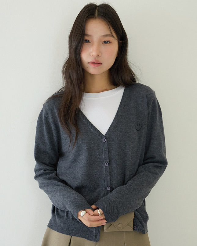 Elegant V-Neck Lightweight Cardigan