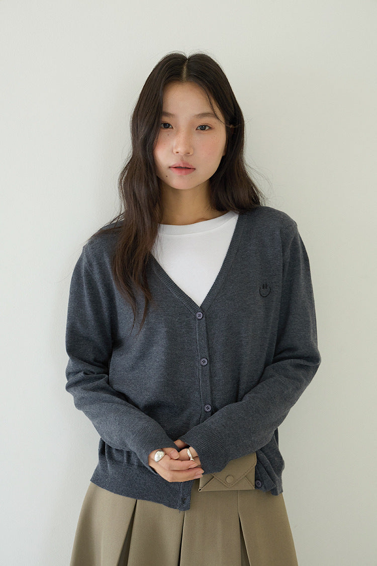Elegant V-Neck Lightweight Cardigan