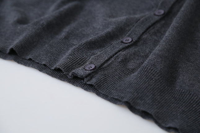 Elegant V-Neck Lightweight Cardigan