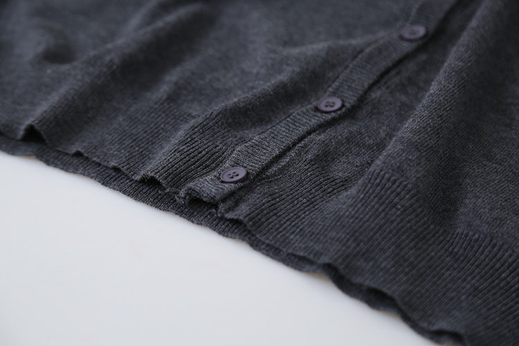 Elegant V-Neck Lightweight Cardigan