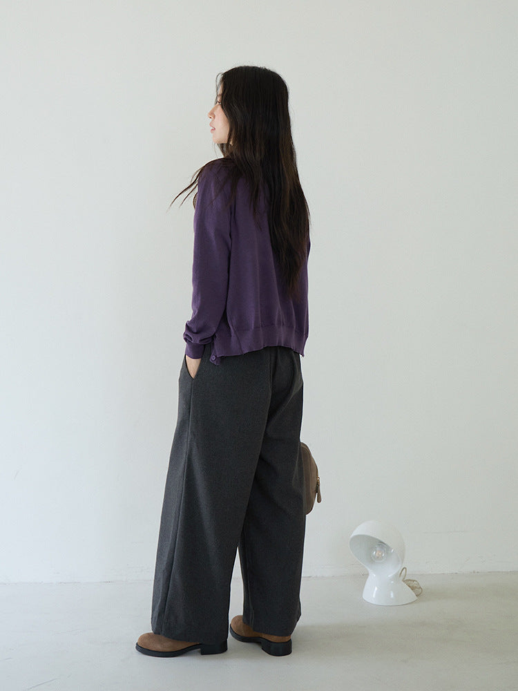 Elegant V-Neck Lightweight Cardigan