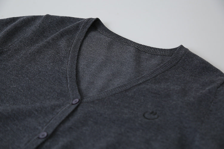 Elegant V-Neck Lightweight Cardigan