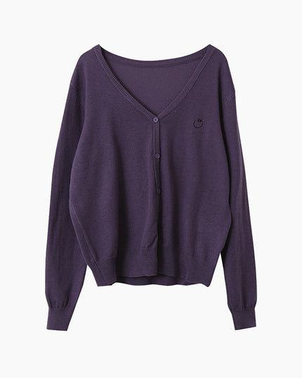Elegant V-Neck Lightweight Cardigan
