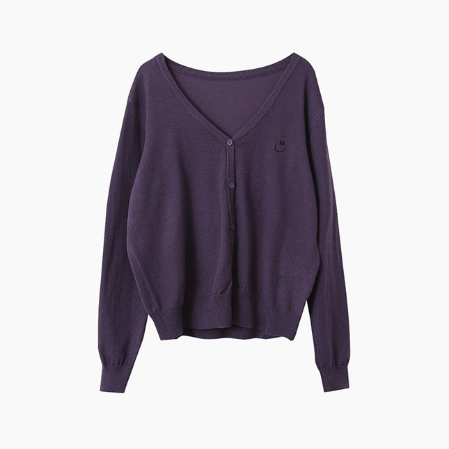 Elegant V-Neck Lightweight Cardigan