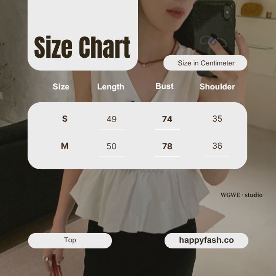 WG.WE French Cute Bow V-Neck Sleeveless Blouse