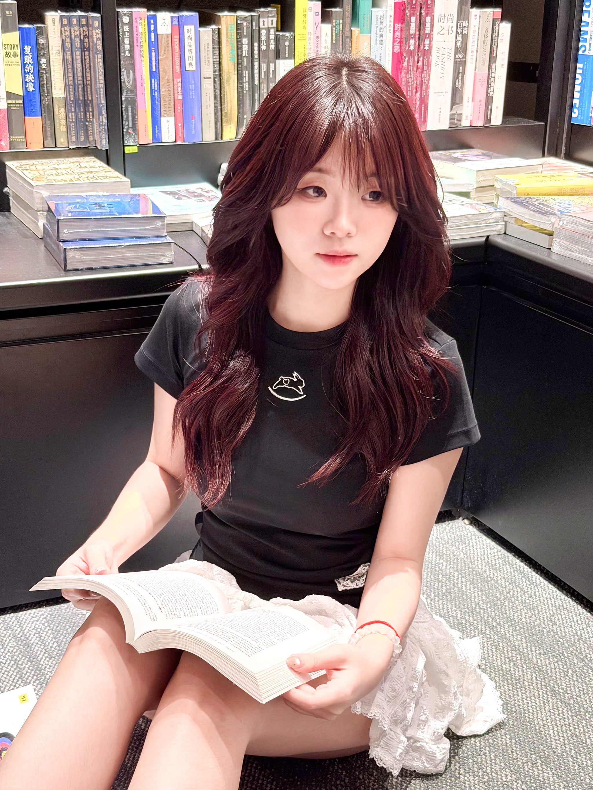 JoyDion Chloey Bunny Embroidery Tee