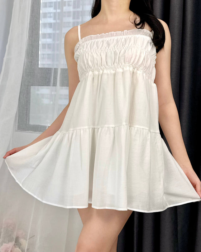 Ruffle Charm Babydoll Mini Dress