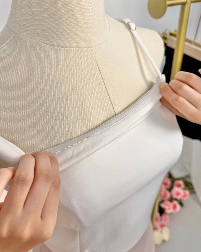 Asymmetric Off-Shoulder Contour Top