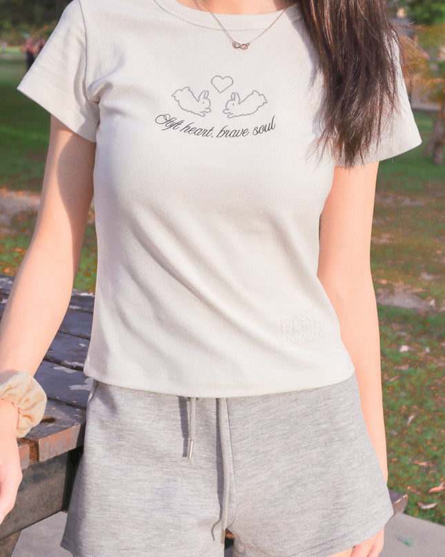 JoyDion Chloey Bunny Printed Tee