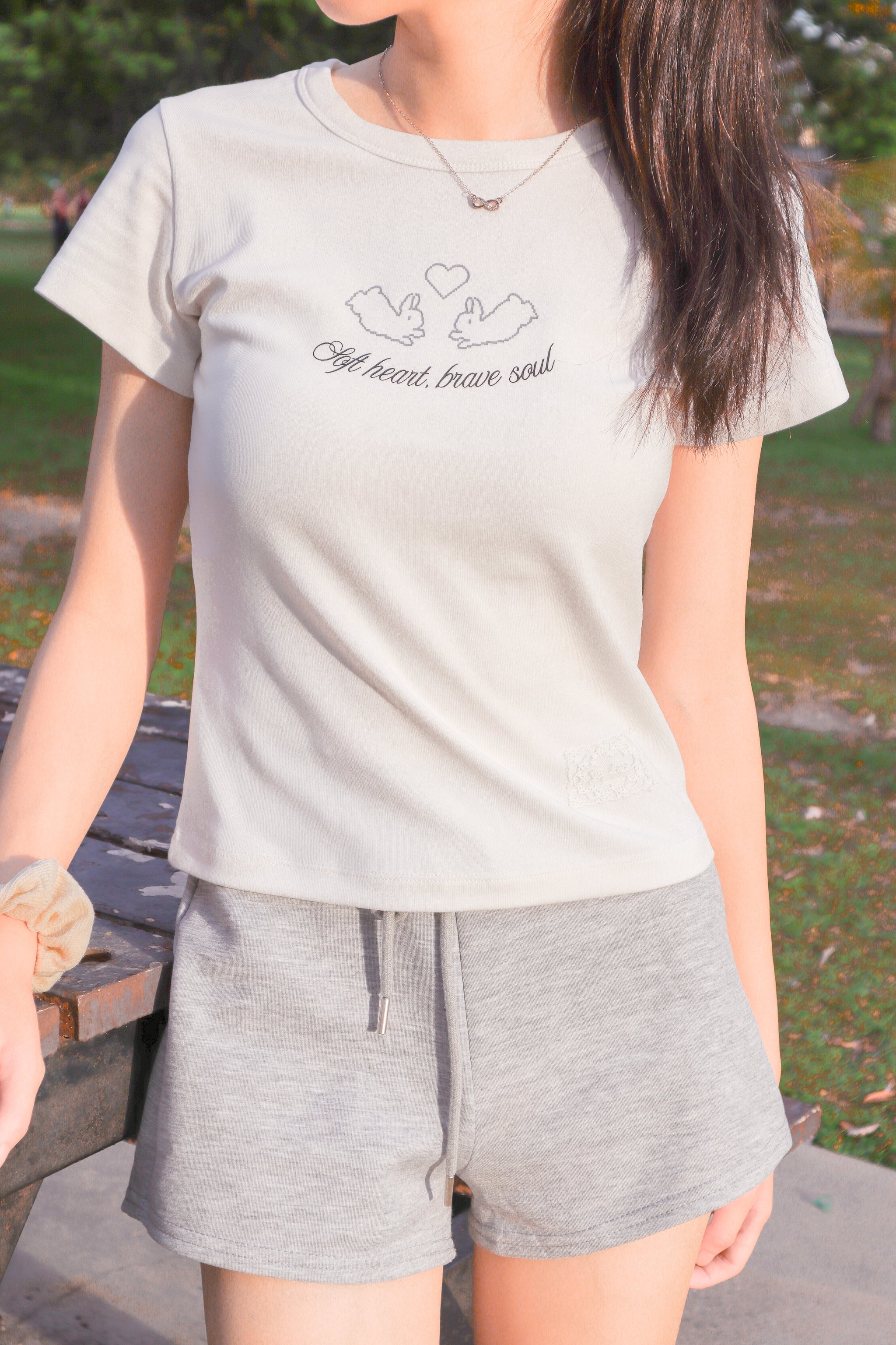 JoyDion Chloey Bunny Printed Tee