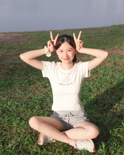 JoyDion Chloey Bunny Printed Tee