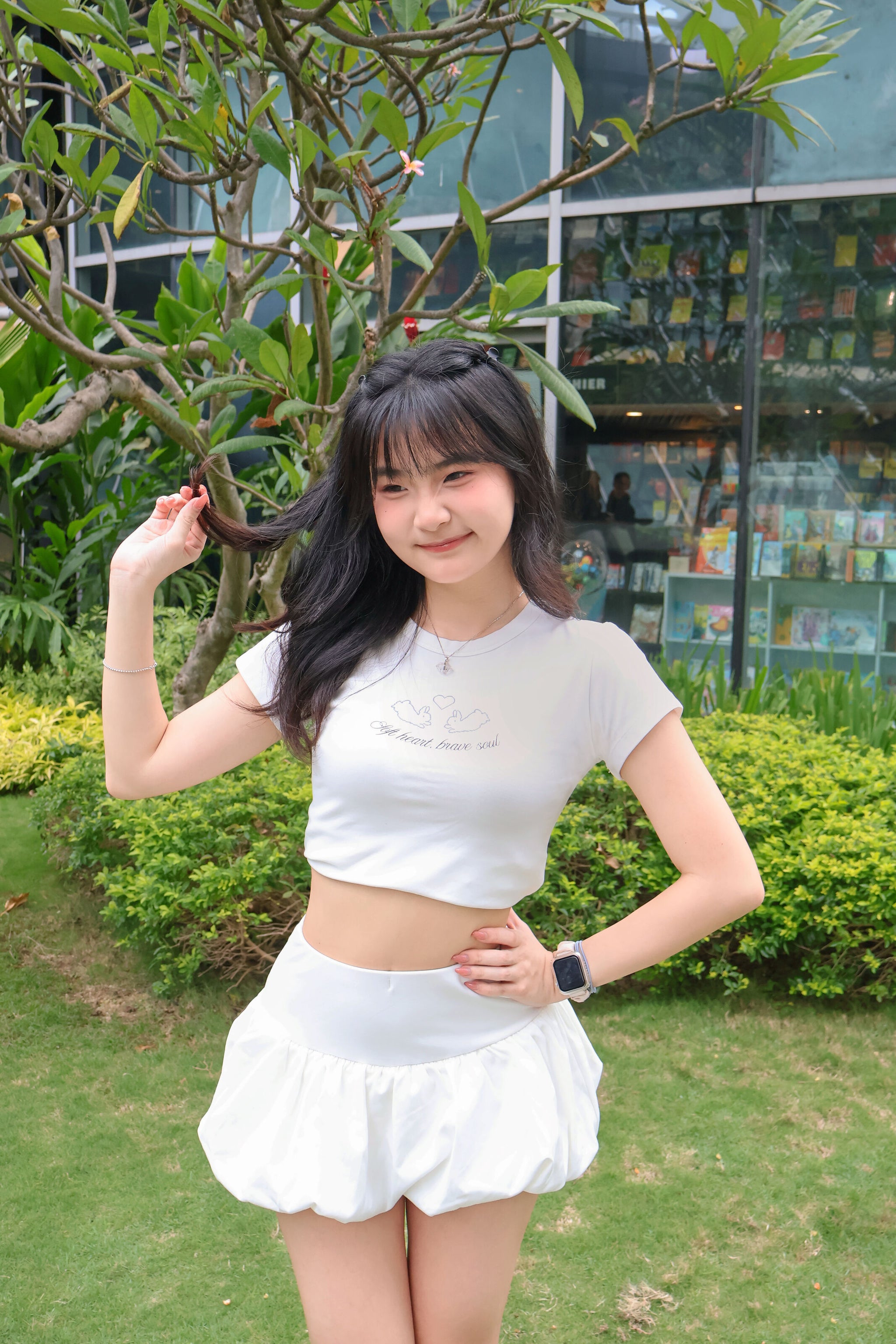 JoyDion Chloey Bunny Printed Tee