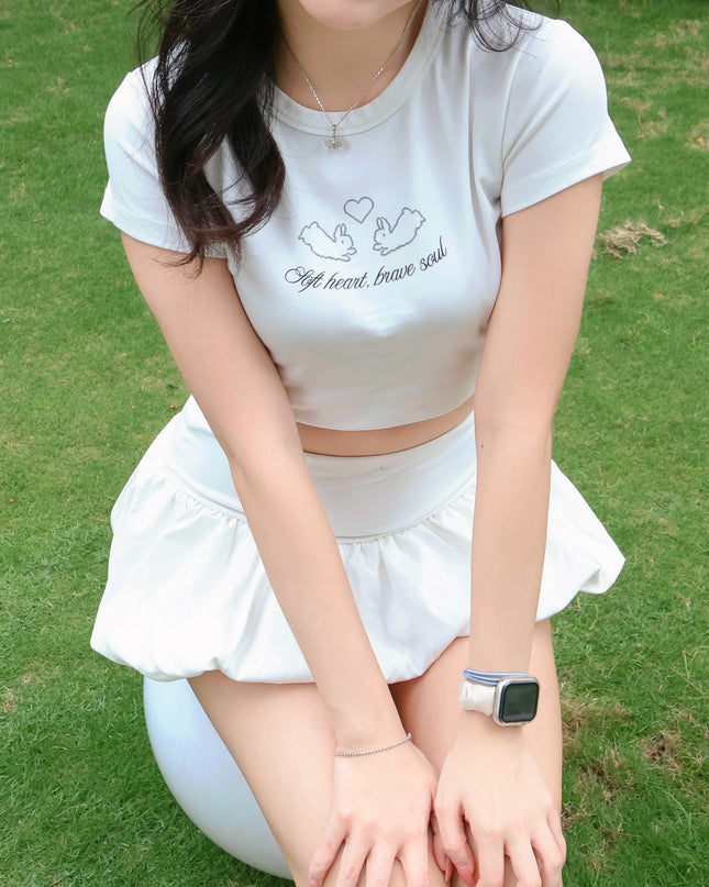 JoyDion Chloey Bunny Printed Tee