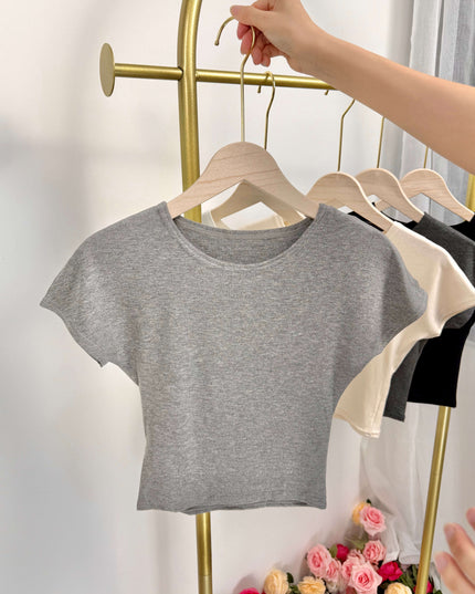 Essential Slim Fit Cropped Tee