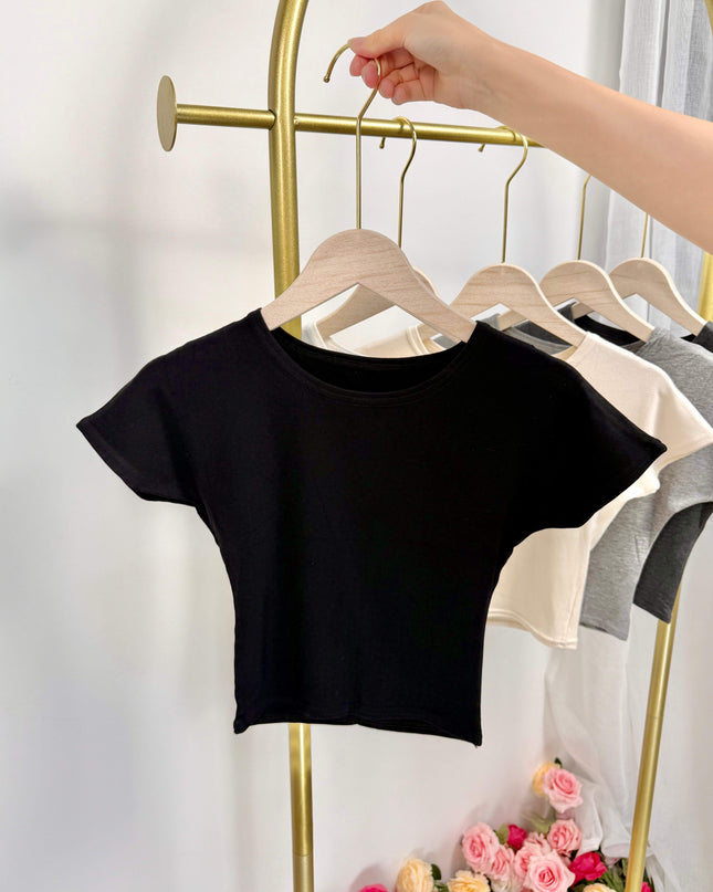 Essential Slim Fit Cropped Tee