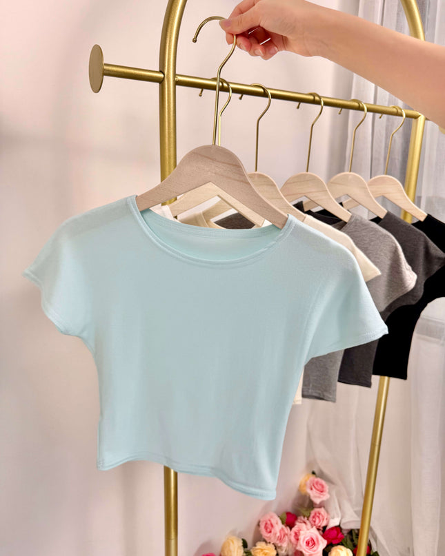 Essential Slim Fit Cropped Tee