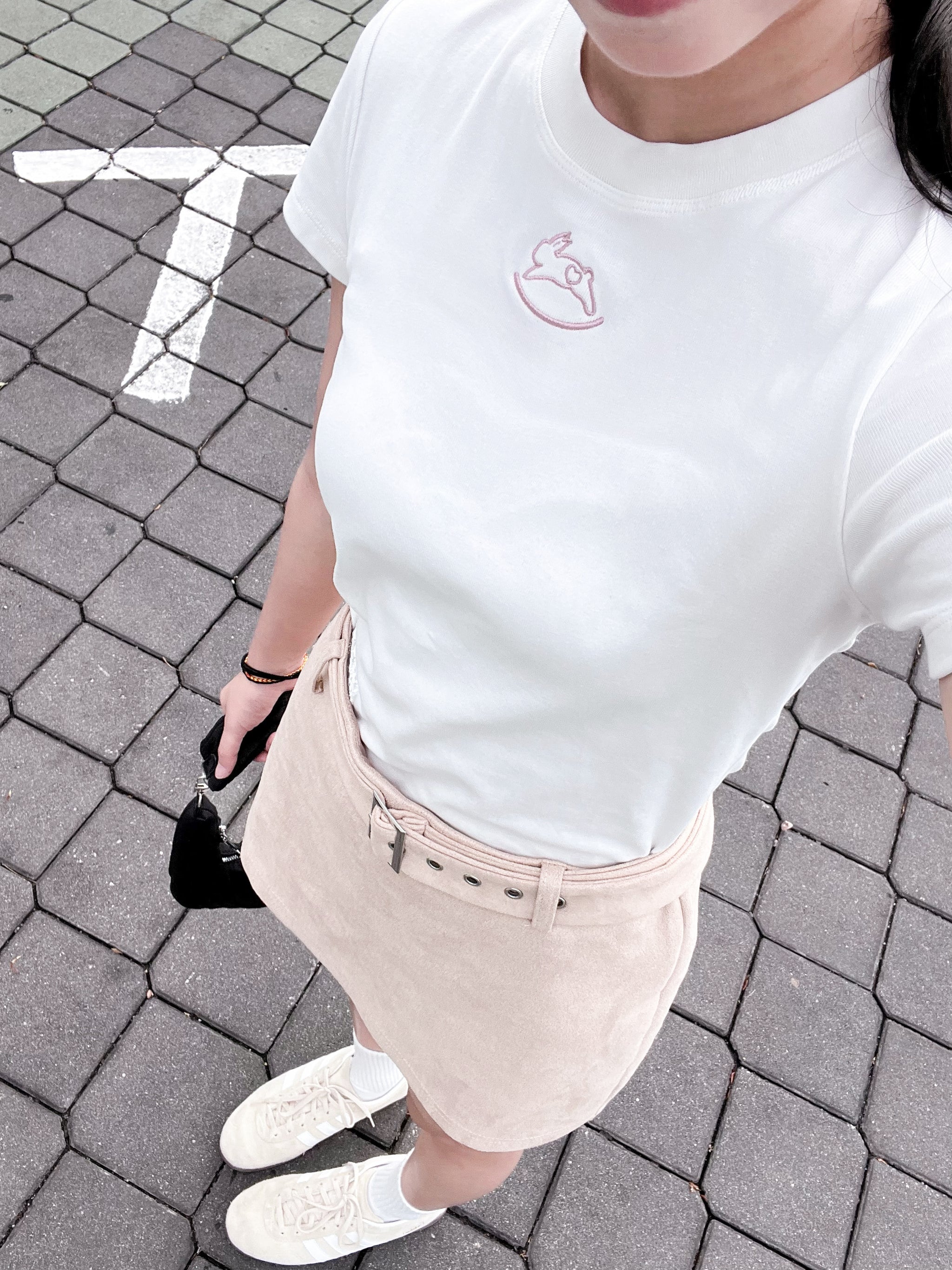 JoyDion Chloey Bunny Embroidery Tee
