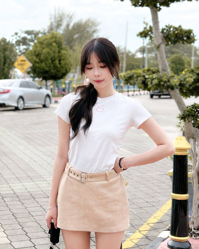 JoyDion Chloey Bunny Embroidery Tee