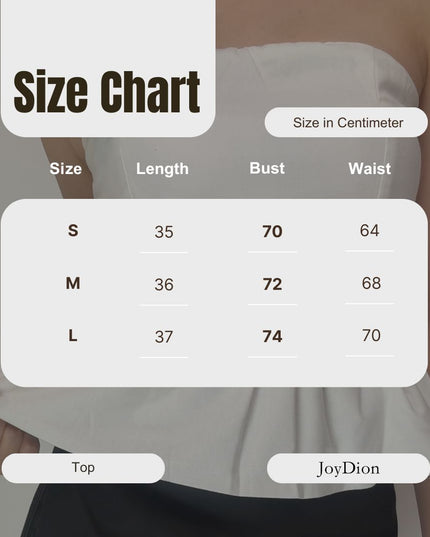 Ruffle Hem Linen Tube Top