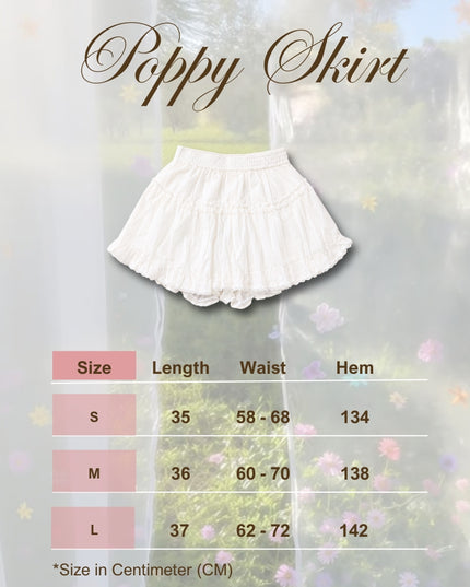 JoyDion Poppy Ruffled Mini Skort