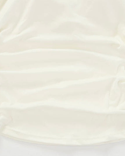 Pleated Waist Crewneck Tee with Built-in Bra Pad