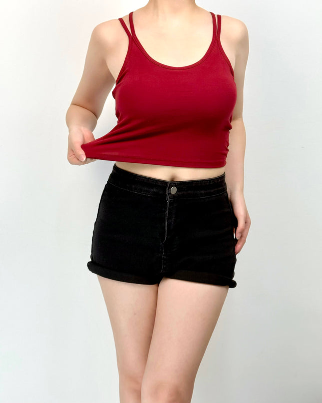 Sleek Back Camisole with Built-in Bra Pad