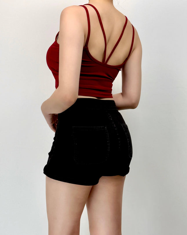 Sleek Back Camisole with Built-in Bra Pad