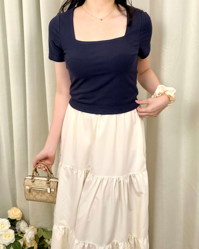 Chic Square Neck Tee