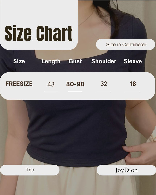 Chic Square Neck Tee