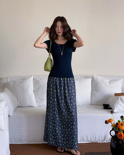 Slim Fit Two-Way Cross V-Neck Knit Top