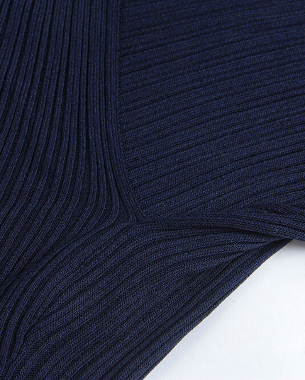 Slim Fit Two-Way Cross V-Neck Knit Top