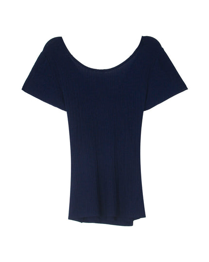 Slim Fit Two-Way Cross V-Neck Knit Top
