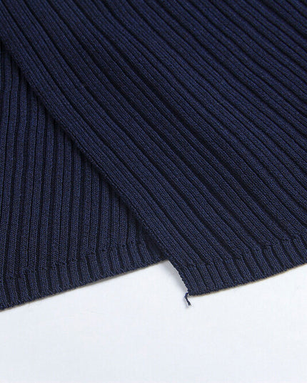 Slim Fit Two-Way Cross V-Neck Knit Top